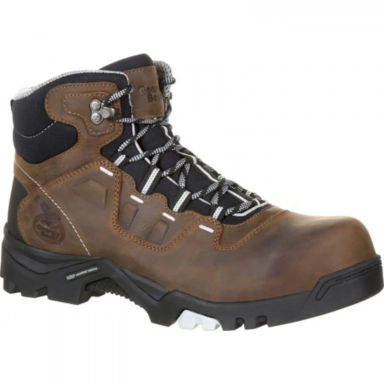 Georgia Boot Mens Amplitude Composite Toe Waterproof Work Brown