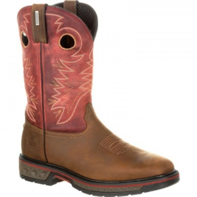 Georgia Boot Mens Carbo Tec Waterproof Pull On Pull-On