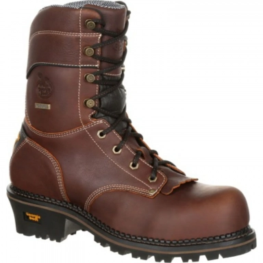 Georgia Boot Mens Amp Light Logger Composite Toe Waterproof Work