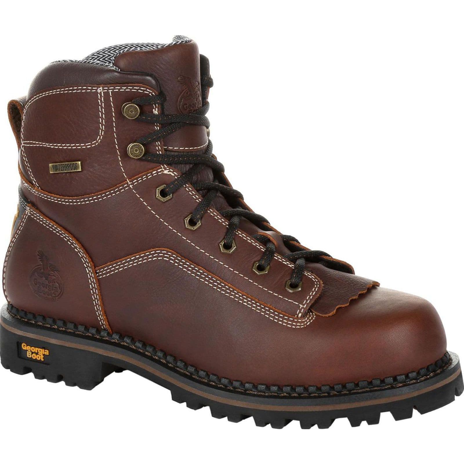 georgia boot amp lt logger low heel waterproof work boot