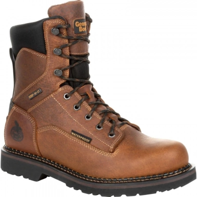 Georgia Boot Mens Giant Revamp Waterproof Work Brown