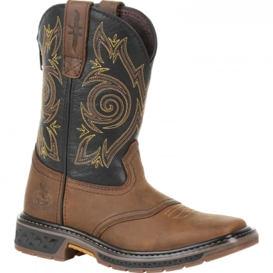 Georgia Boot Kids Carbo-Tec Big Saddle Pull-On