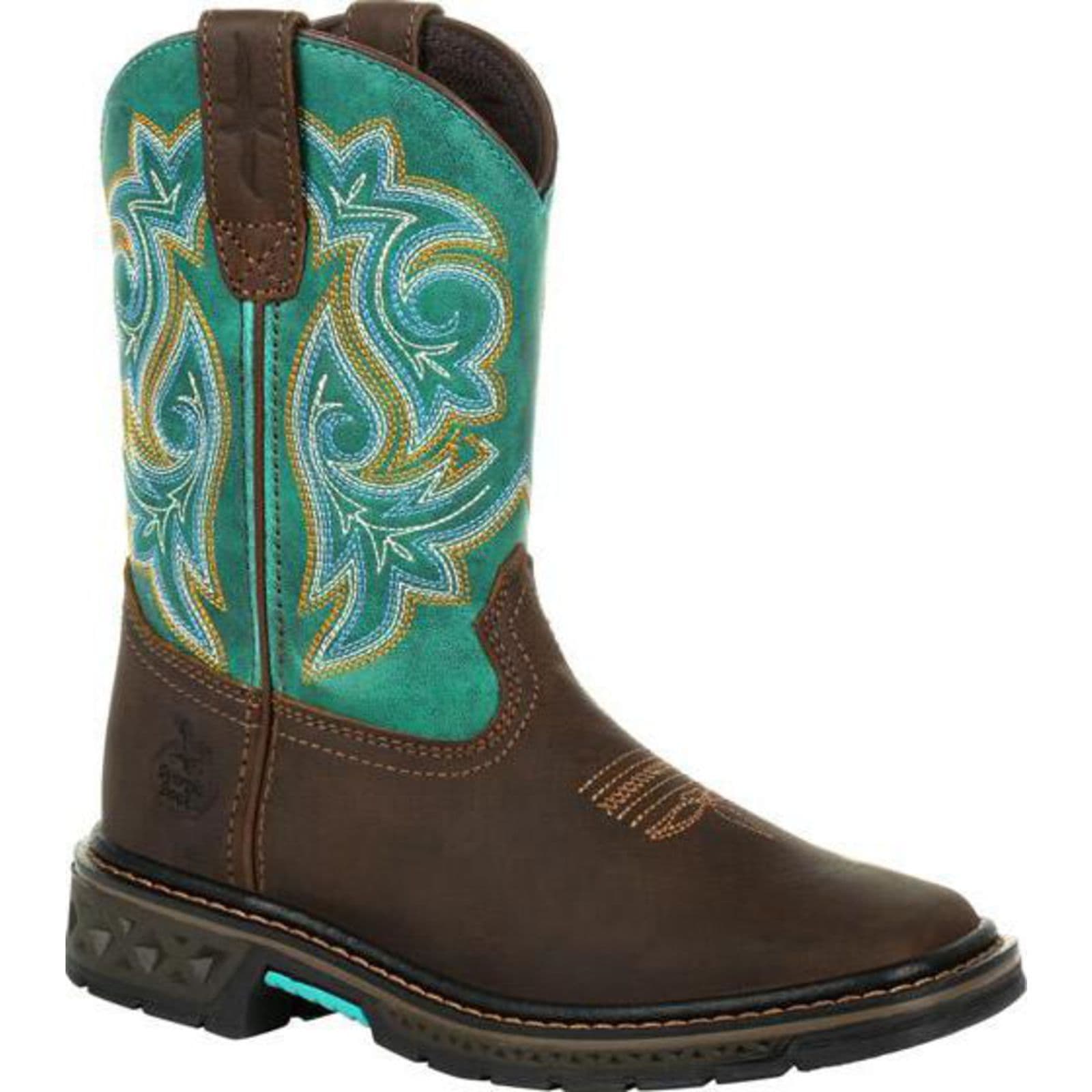 teal cowboy boots