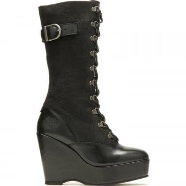 Harley Davidson Womens Celina 10" Lace Wedge D84732