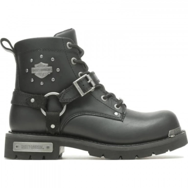 Harley Womens Davidson Becky 5.5 Black Leather Motorcycle . Boot