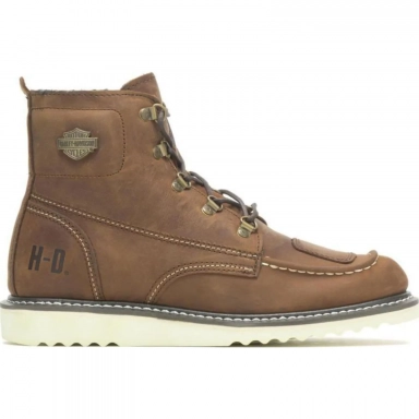 Harley Mens Davidson Hagerman Biker Motorcycle Boot Brown