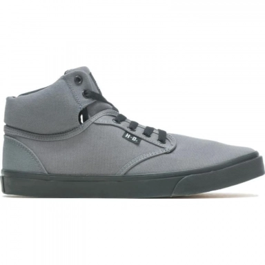 Harley Mens Davidson Wrenford Canvas Sneaker Grey