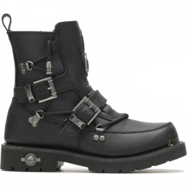 Harley Mens Davidson Distortion Black Biker Motorcycle Boot