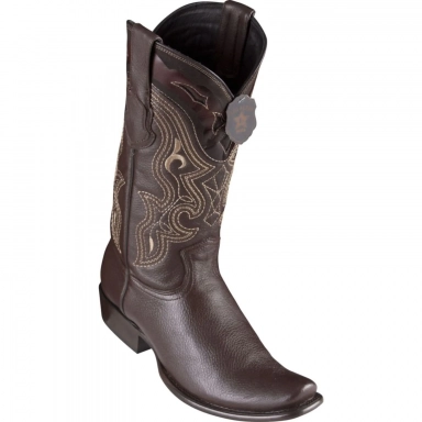 King Exotic Mens Dubai Elk Brown Cowboy Boot