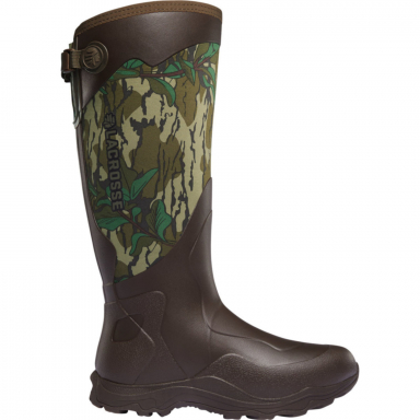 Lacrosse Mens Alpha Agility 17" Soft Toe WP Rubber Hunt Boot Mossy Oak 339073