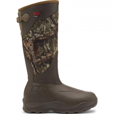 Lacrosse Mens 17 Alpha Agility Insulated Rubber Hunting Boot Green