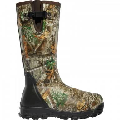 Lacrosse Mens 18 Alphaburly Pro Side-Zip Insulated Camo Rubber , 1000