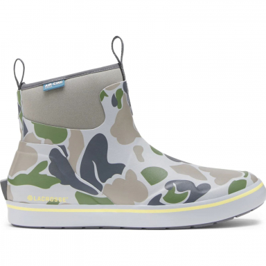 LaCrosse Mens Alpha Deck Boot 6 Seagrass Duck Camo