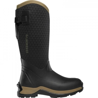 Lacrosse Womens Alpha Thermal 14 Ins Rubber Black Hiking Boot