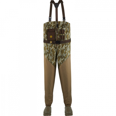LaCrosse Mens Alpha Agility Select Zip Mossy Oak Original Bottomland 1600G Waders 725363