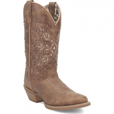 Laredo Womens Journee Leather Brown Boot