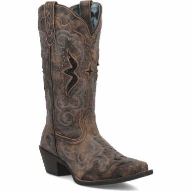 Laredo Womens Lucretia Leather Boot Blacktan 52133