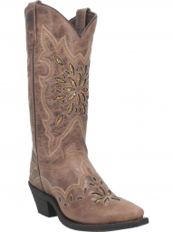 Laredo Womens Smooth Operator Leather Boot Taupe 52451