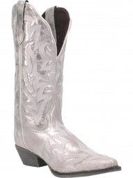 Laredo Womens Dream Girl Leather Boot Silver 52463