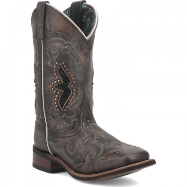 Laredo Womens Spellbound Leather Blacktan Boot