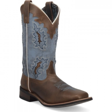 Laredo Womens Isla Tan/Blue Denim Boot