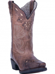 Laredo Womens Brianna 11" Brown Cowboy Square Toe Boot 5682
