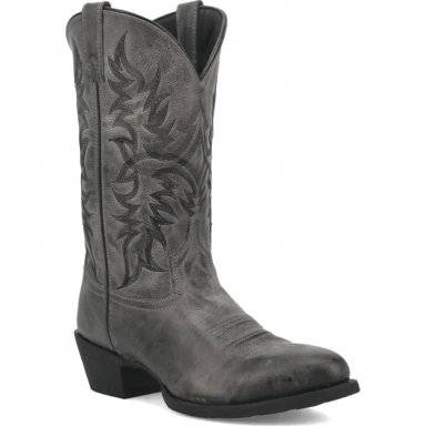 Laredo Mens Harding Leather Grey Boot