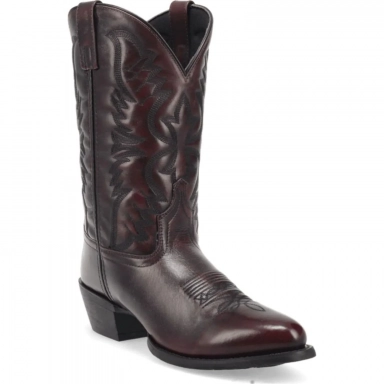 Laredo Mens Birchwood Leather Black Cherry Boot