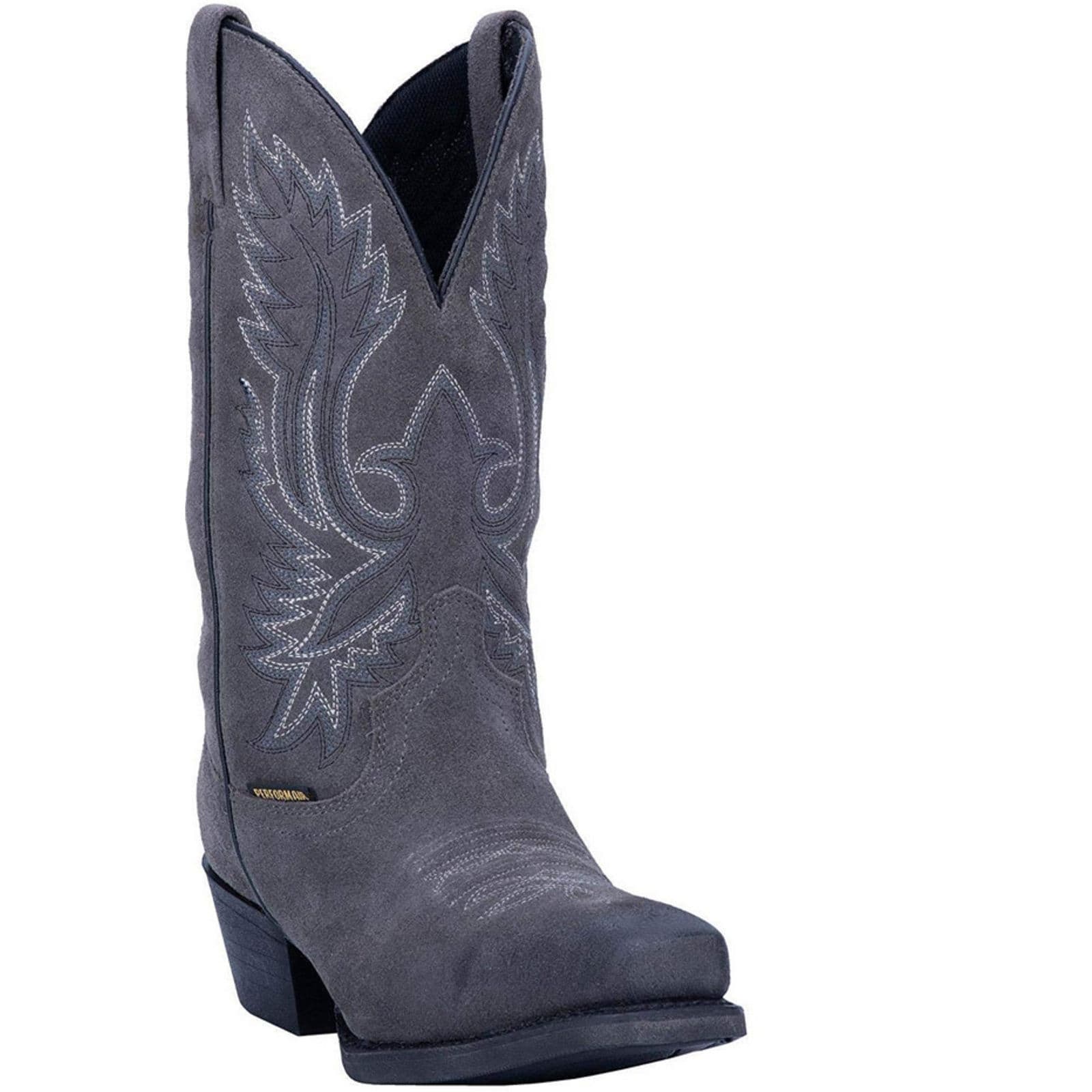 Shop Laredo Mens Colton 12" Grey Cowboy Square Toe Boot 68477 Save