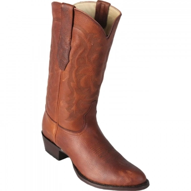 Los Altos Mens Round Toe Grisly Honey Pull-On Boot