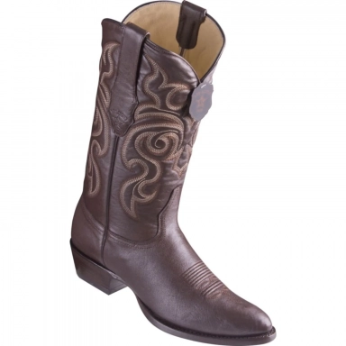 Los Altos Mens Round Toe Goat Brown Pull-On Boot Style