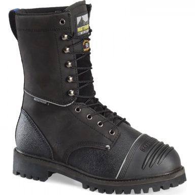 Matterhorn Mens 10 Inch Waterproof Internal Metguard Work Boot Black