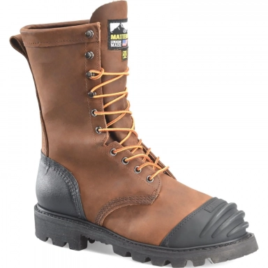 Matterhorn Mens 10 Inch Waterproof Internal Metguard Work Boot