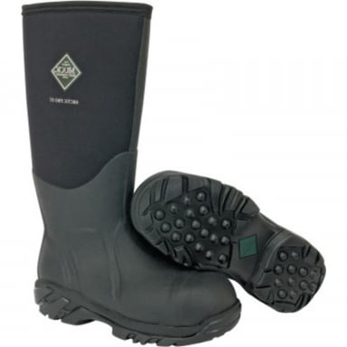 Muck Boot Unisex Arctic Pro Steel Toe Black Work Boot ACP-STL0-BLK-130