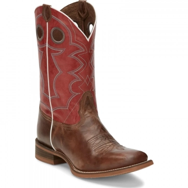 Nocona Boots Mens 11 Cohan Brown Cowboy Boot