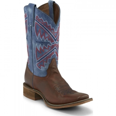 Nocona Boots Womens 11 Naida Blue Cowgirl Boot