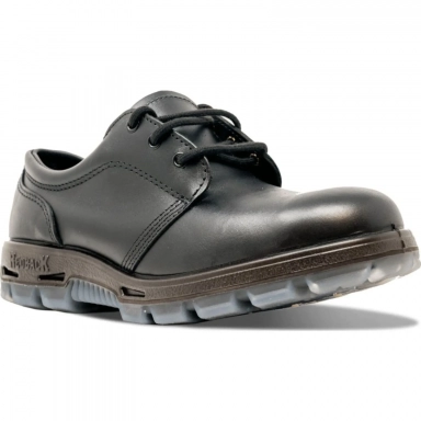 Redback Unisex 3 Inch Walkabout Black Waxy Eyelet Oxford