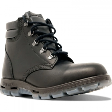 Redback Unisex 6 Inch Outback Matte Black Lace Up Steel Toe Work Boot