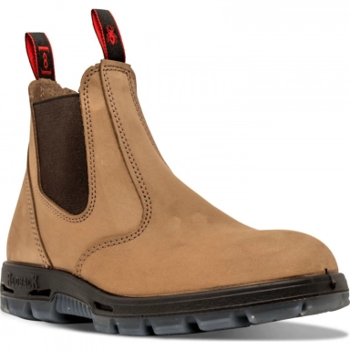 Redback Unisex Mesa Crazy Horse Tan Slip On Steel Toe Slip-On