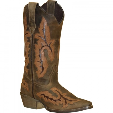 Rawhide Womens Dolly 11 Turquoise-Tan Cowgirl Boot