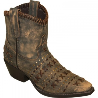 Rawhide Womens 6 Distressed Cowgirl Boot