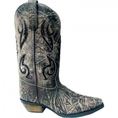 Rawhide Womens Foley 11� Black Cowhide Western Boot 5130