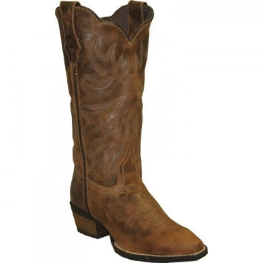 Rawhide Womens 12 Inch Leather Snip Toe Western Cowgirl Boot Brown