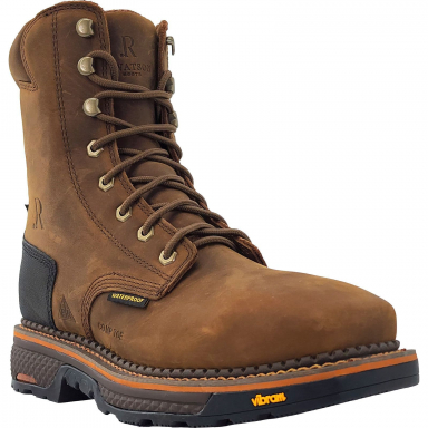 RWatson Mens Peanut Cowhide Vibram Work Boots RW1220-CT-WI