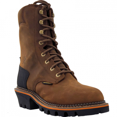 R Watson Mens R. Peanut Cowhide Logger RW1300 CT WI Work Boot