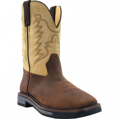 R. Watson Mens Cowhide Wide Square Work Boot