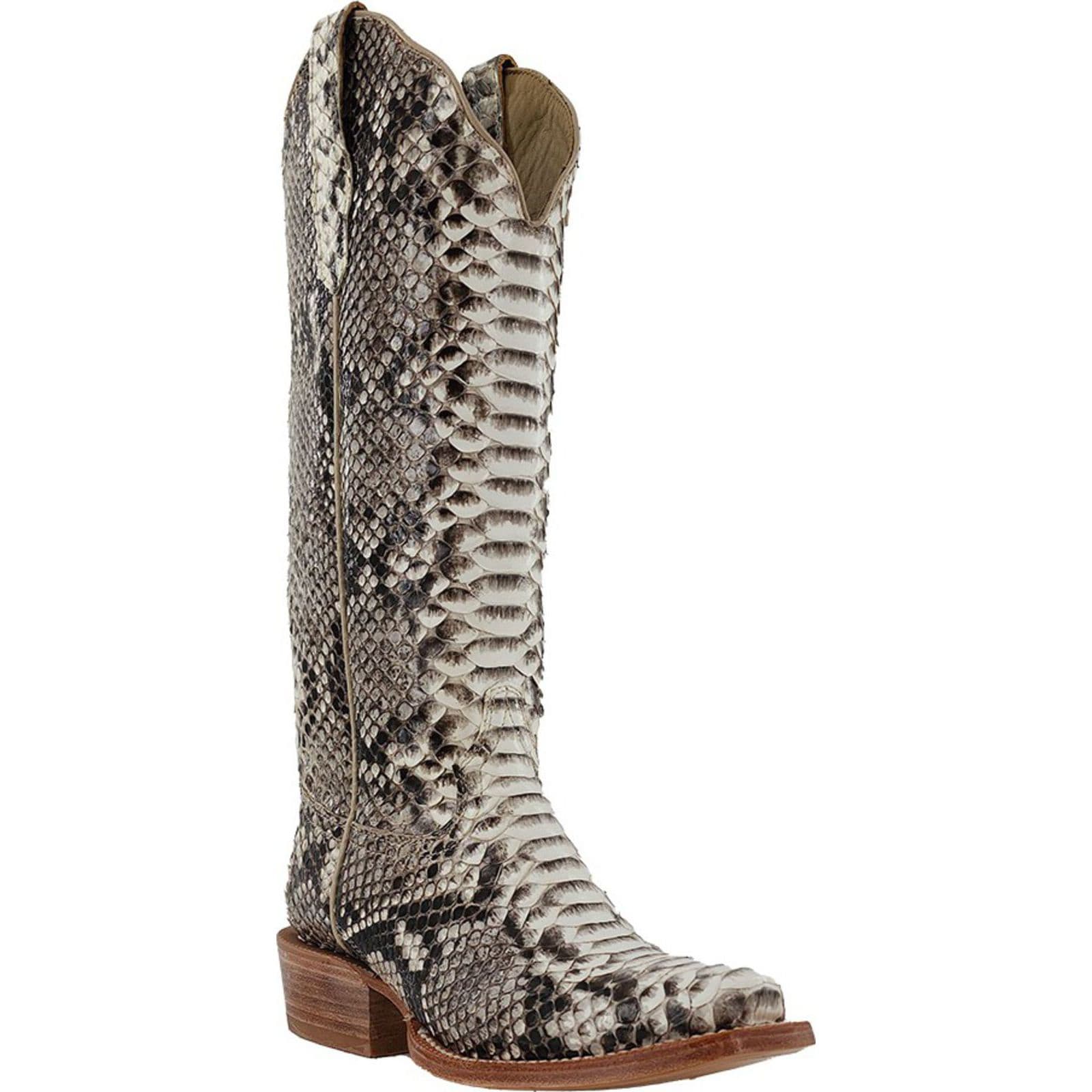 Shop RWatson Womens Black and White Python Cowgirl Boots RWL7200-1 ...