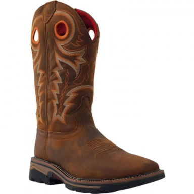 R Watson Midnight Hazel Wide Square Toe Work Boot