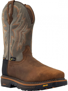 R Watson Smoke Gray Wide Square Composite Toe Work Boot