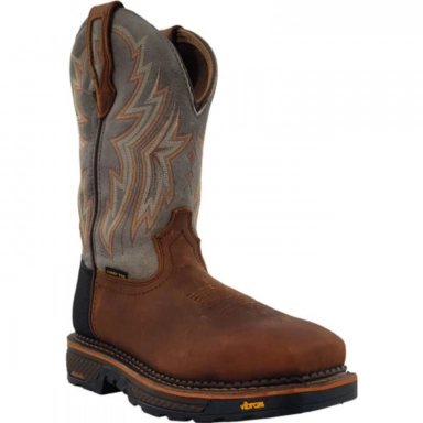 R Watson Smoke Gray Wide Square Composite Toe Work Boot